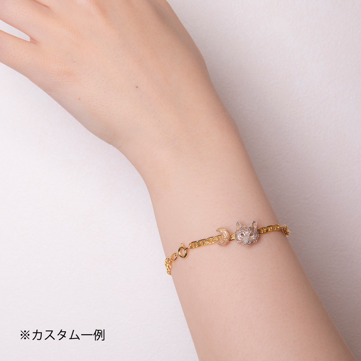 カスタム商品】ブレスレットチャーム（月ゴールド）/ Bracelet Charm 