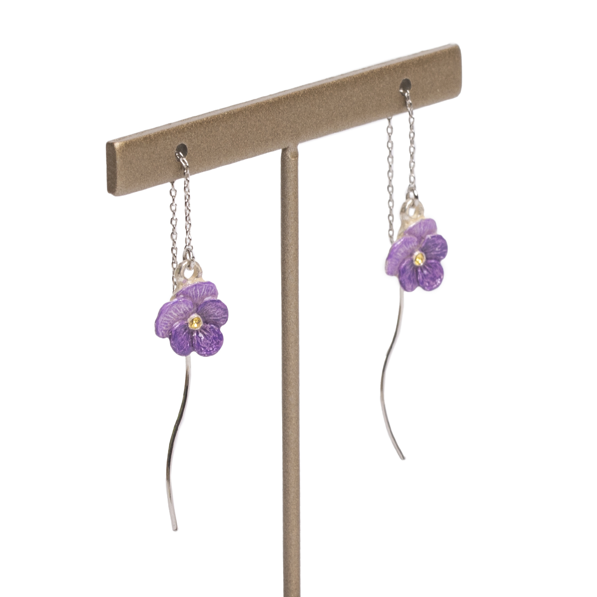 小花ピアス(ビオラ) / Viola flower｜Palnart Poc STORE｜パルナート
