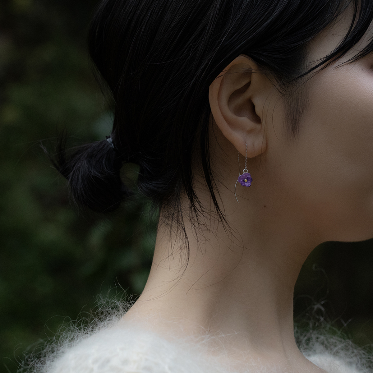 小花ピアス(ビオラ) / Viola flower｜Palnart Poc STORE｜パルナート