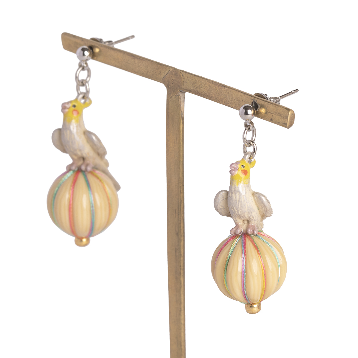 オカメのさえずりピアス / Singing cockatiel｜Palnart Poc STORE